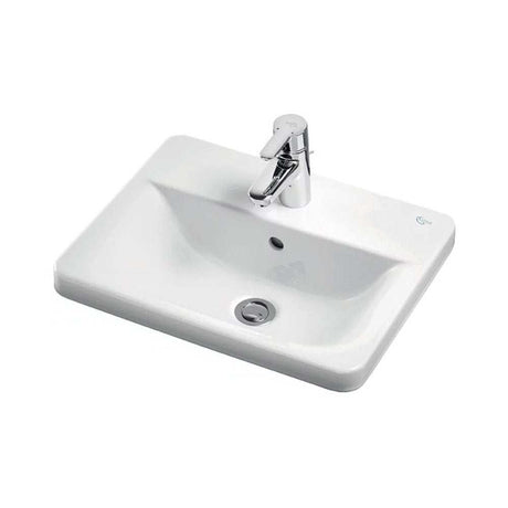 Ideal Standard Concept Cube 500mm Wide 1 Tap Hole Countertop Basin - E