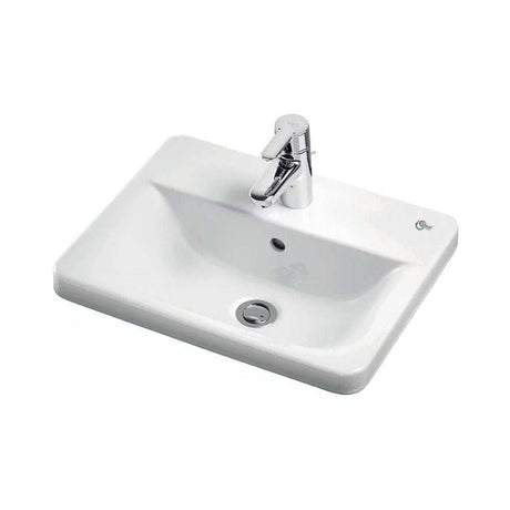 Ideal Standard Concept Cube 580mm Wide 1 Tap Hole Countertop Basin - E