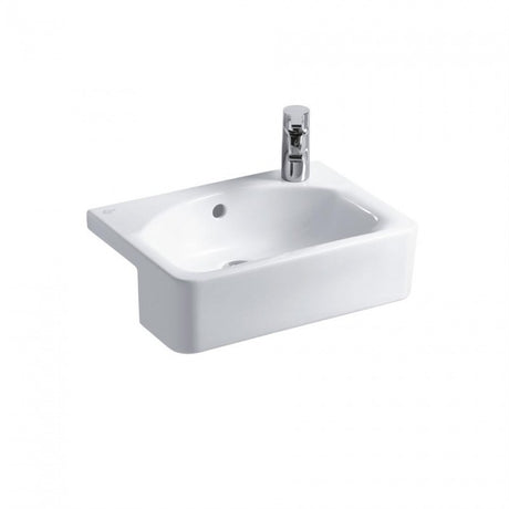 Ideal Standard Concept Cube White 500mm Semi-Recessed 1TH RH Basin - E779901
