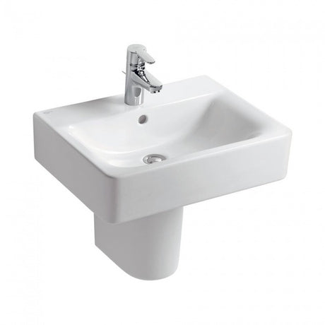 Ideal Standard Concept Cube White Short Projection 1 Tap Hole Basin 550mm - E799201