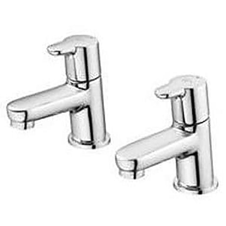 Ideal Standard Concept Chrome Deck Mounted Basin Pillar Taps - Pair - B9925AA