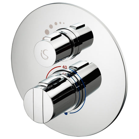 Ideal Standard Concept Easybox Slim Built-in Shower Mixer Round Faceplate - Chrome - A5877AA