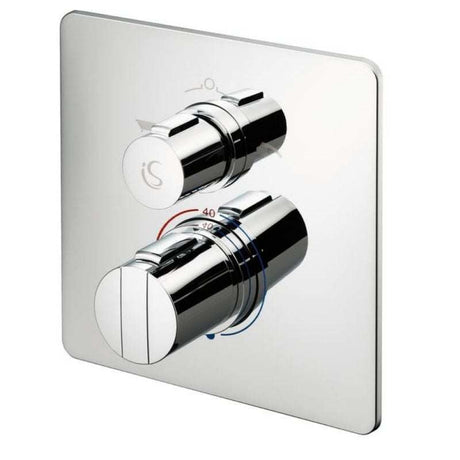 Ideal Standard Concept Easybox slim built-in chrome wall bath shower mixer tap with dual control knobs