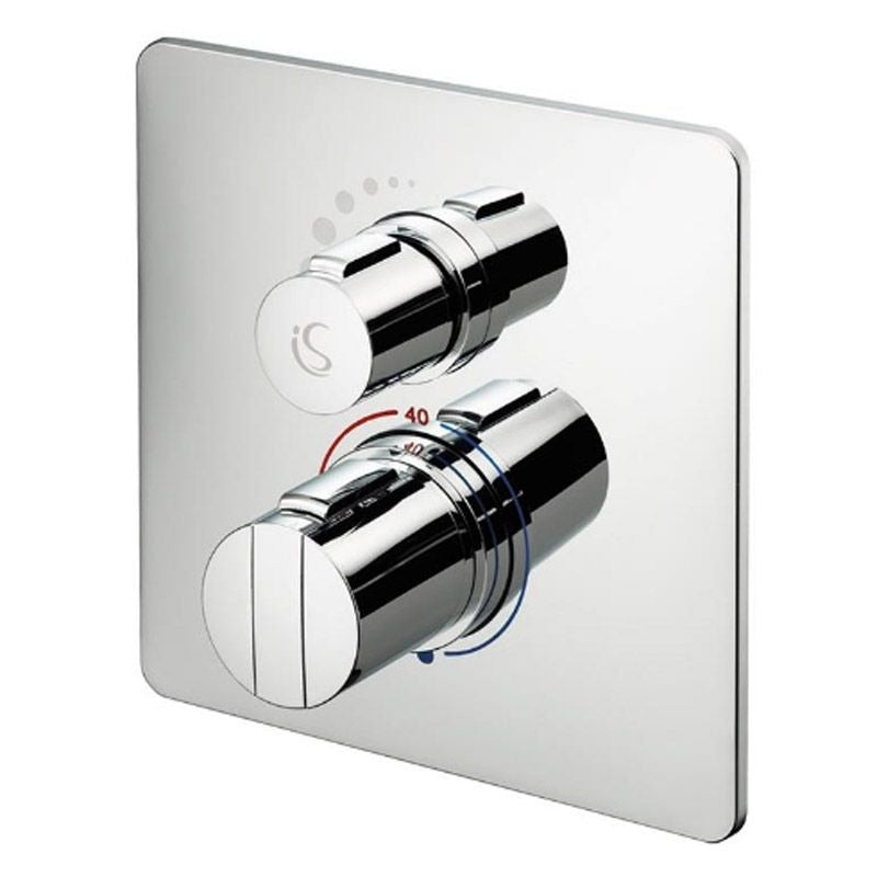 Ideal Standard Concept Easybox Chrome Slim Square Thermostatic Shower Mixer - A5878AA