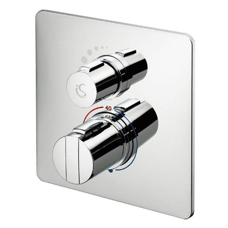 Ideal Standard Concept Easybox Chrome Slim Square Thermostatic Shower Mixer - A5878AA