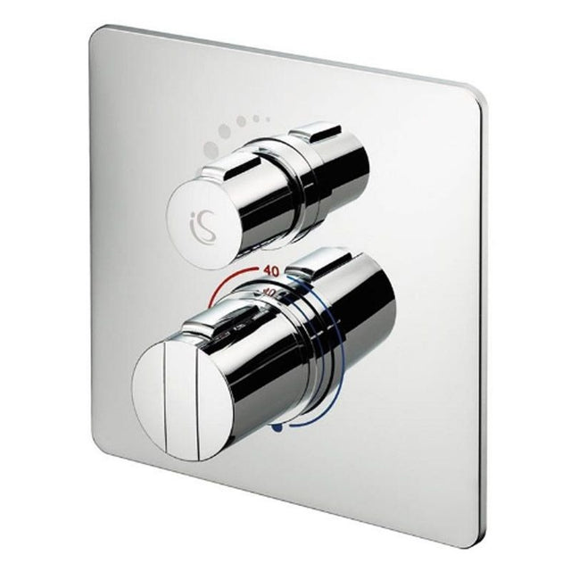 Ideal Standard Concept Easybox Chrome Slim Square Thermostatic Shower Mixer - A5878AA