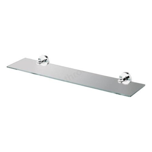 Ideal Standard Concept Glass Shelf & Bracket 600mm - Chrome - N1325AA - TAP 'N' SHOWER