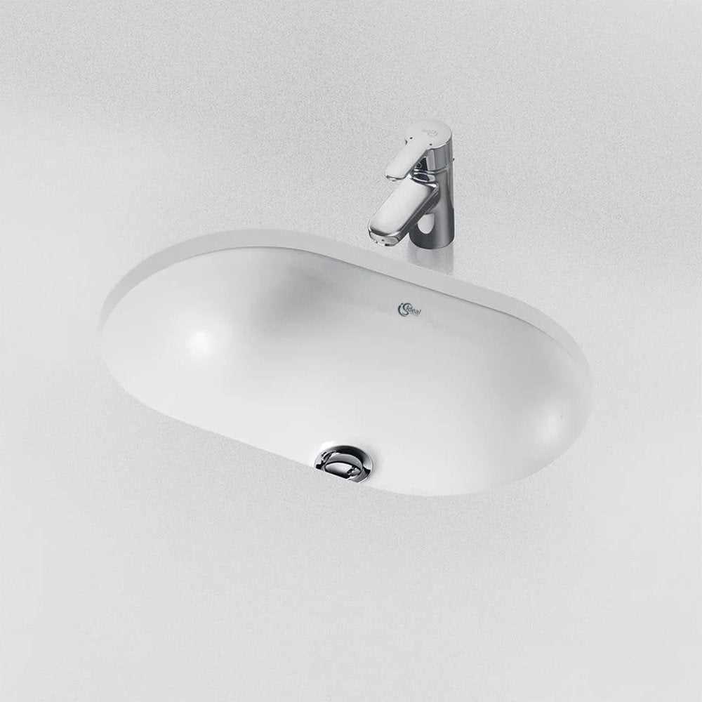 Ideal Standard Concept Oval 550mm Wide Under-Countertop Basin - E50200