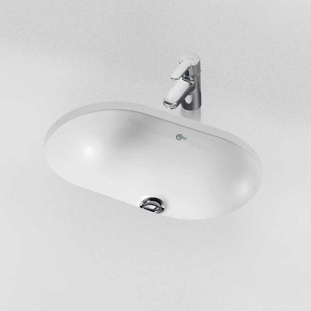 Ideal Standard Concept Oval 550mm Wide Under-Countertop Basin - E50200
