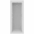 Ideal Standard Concept Rectangular Bath with Chrome Hand Grips 1700x700mm - White - E113901 - TAP 'N' SHOWER