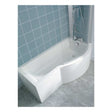 Ideal Standard Concept 5mm Glass 1022mm Wide Shower Bath Screen with Silver Frame - E7407AA