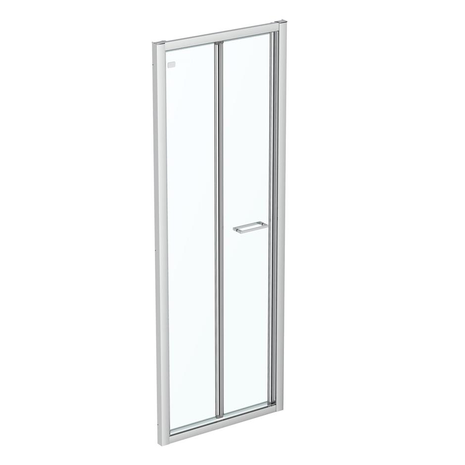 Ideal Standard Connect 2 Bifold Door with Idealclean Clear Glass 760mm - Bright Silver - K9397EO