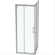 Ideal Standard Connect 2 Corner Entry Enclosure with Idealclean Clear Glass 800mm - Bright Silver - L0073EO - TAP 'N' SHOWER