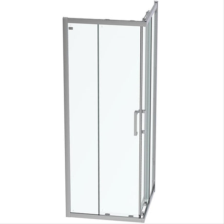 Ideal Standard Connect 2 Corner Entry Enclosure with Idealclean Clear Glass 800mm - Bright Silver - L0073EO