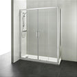 Ideal Standard Connect 2 Door Slider with Idealclean Clear Glass 1500mm - Bright Silver - K9427EO - TAP 'N' SHOWER