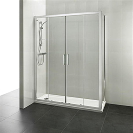 Ideal Standard Connect 2 Door Slider with Idealclean Clear Glass 1500mm - Bright Silver - K9427EO
