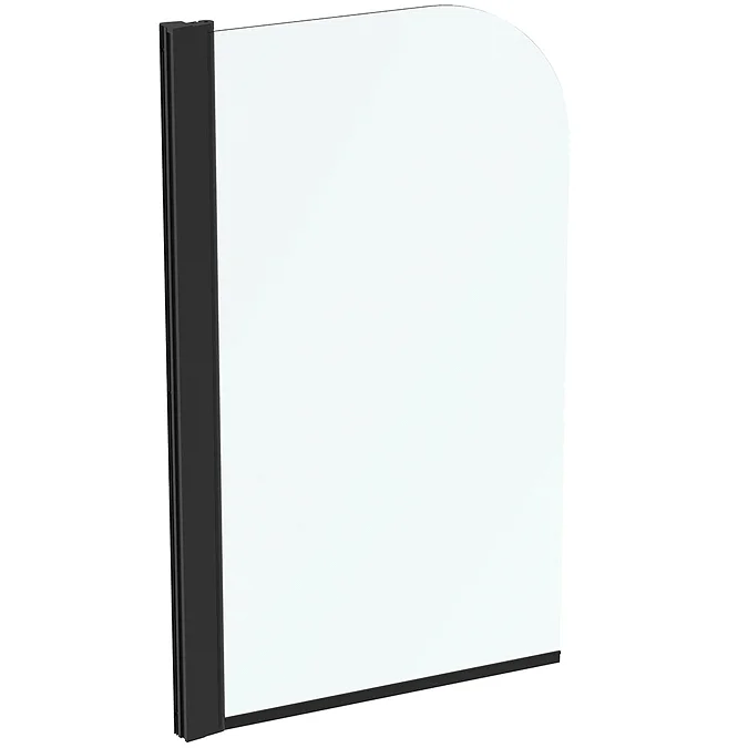 Ideal Standard Connect 2 Radius Bath screen - Silk Black - T9924V3 - TAP 'N' SHOWER