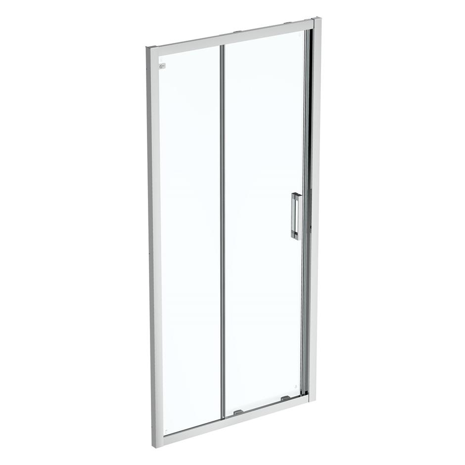 Ideal Standard Connect 2 Slider Door with Idealclean Clear Glass 1000mm - Silk Black - K9394V3