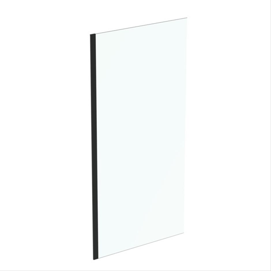 Ideal Standard Connect 2 Wetroom Panel With Idealclean Clear Glass 1000mm - Silk Black - K9378V3