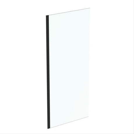 Ideal Standard Connect 2 Wetroom Panel With Idealclean Clear Glass 900mm - Silk Black - K9377V3