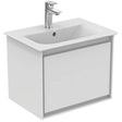 Ideal Standard Connect Air 1 Drawer Wall Hung Vanity Unit Only 500mm - Gloss White/Matt Grey - E0817KN - TAP 'N' SHOWER