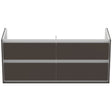Ideal Standard Connect Air 4 Drawers Wall Hung Vanity Unit Only 1200mm - Matt Dark Brown / Matt White - E0822VY - TAP 'N' SHOWER