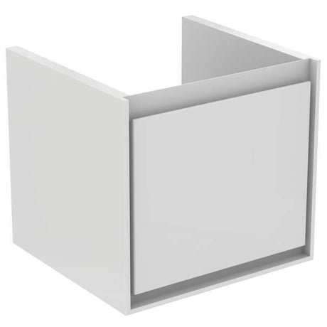 Ideal Standard Connect Air Cube 1 Drawer Wall Hung Vanity Unit Only 550mm Wide - Gloss White / Matt White - E0844B2 - TAP 'N' SHOWER