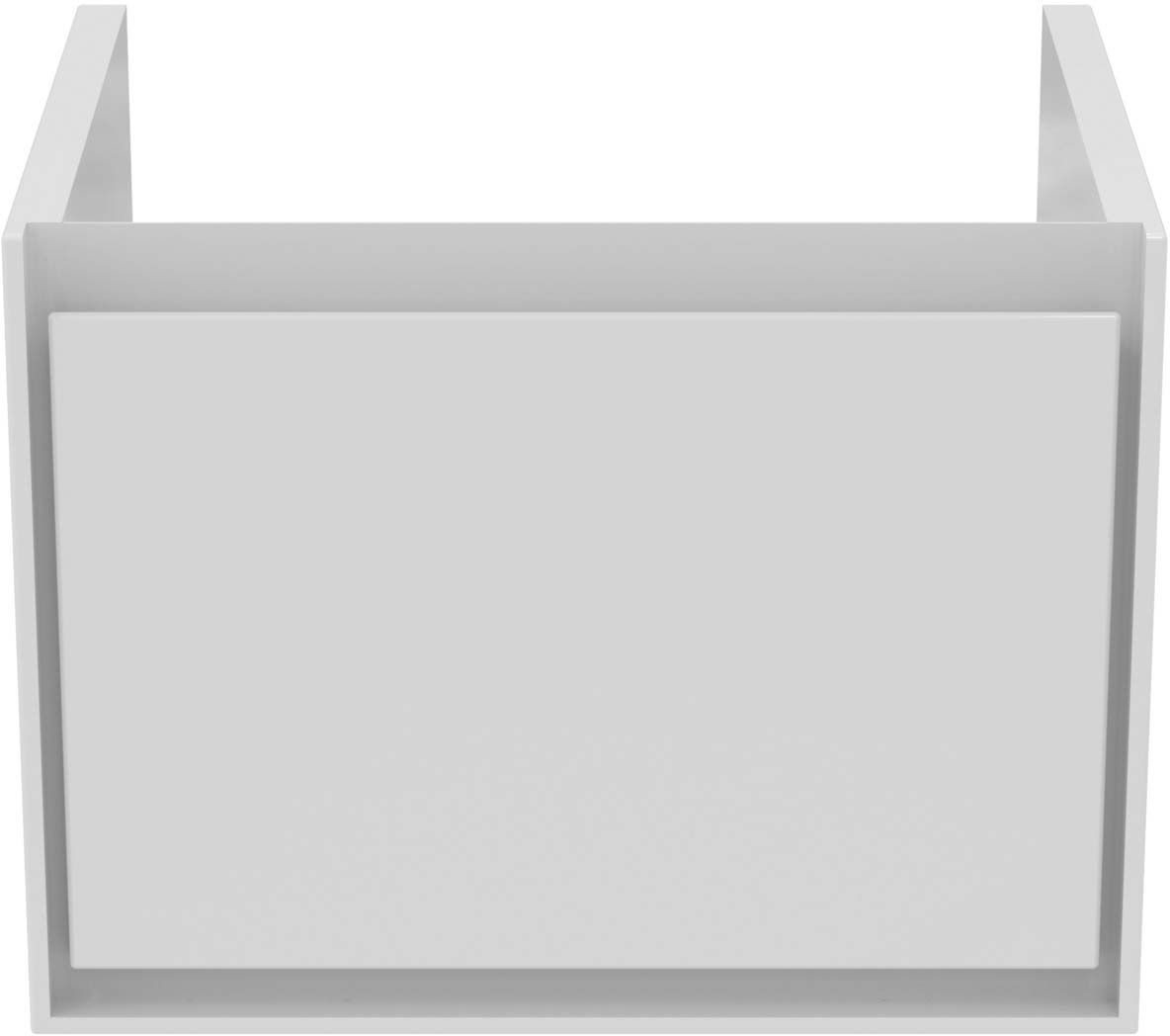 Ideal Standard Connect Air Cube 1 Drawer Wall Hung Vanity Unit Only 600mm Wide - Gloss White / Matt White - E0846B2 - TAP 'N' SHOWER