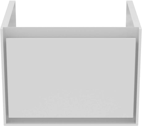 Ideal Standard Connect Air Cube 1 Drawer Wall Hung Vanity Unit Only 600mm Wide - Gloss White / Matt White - E0846B2 - TAP 'N' SHOWER