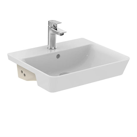 Ideal Standard Connect Air Cube Semi-Countertop Washbasin 50cm - White - E030801