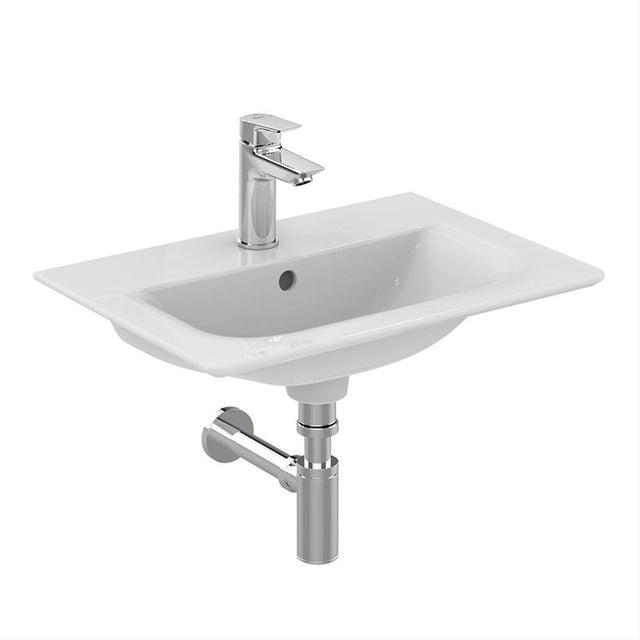 Ideal Standard Connect Air Short Projection Vanity Washbasin 54cm - White - E029601 - TAP 'N' SHOWER