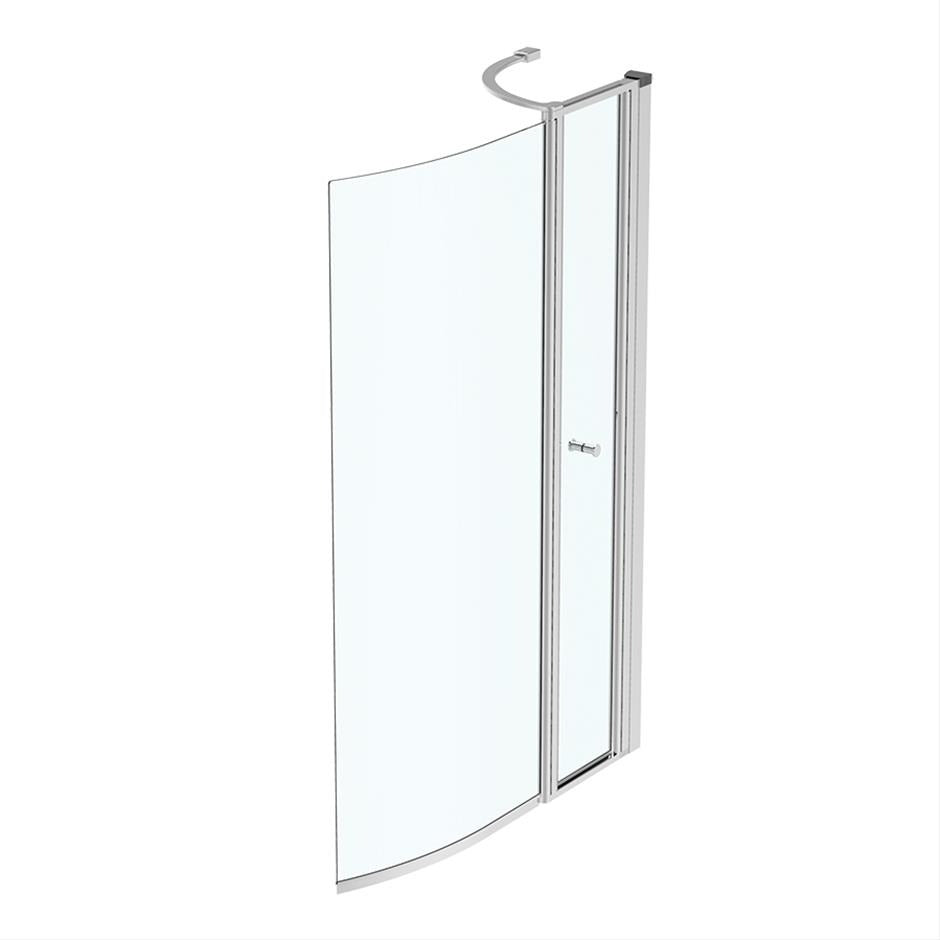 Ideal Standard Connect Air Shower Bath Screen - Bright Silver - E1137EO
