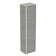 Ideal Standard Connect Air Wall Hung Half Column Unit 1 Door 400mm Wide - Light Grey Wood / Matt White - E0832PS - TAP 'N' SHOWER