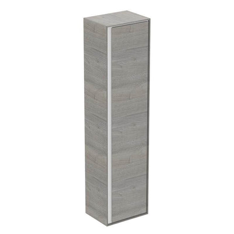 Ideal Standard Connect Air Wall Hung Half Column Unit 1 Door 400mm Wide - Light Grey Wood / Matt White - E0832PS - TAP 'N' SHOWER