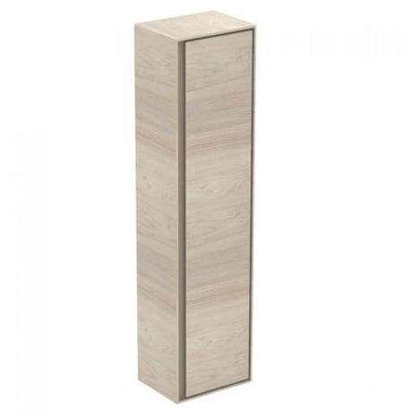 Ideal Standard Connect Air Wall Hung Tall Column Unit 1 Door 400mm Wide - Light Brown Wood / Matt Light Brown - E0832UK - TAP 'N' SHOWER