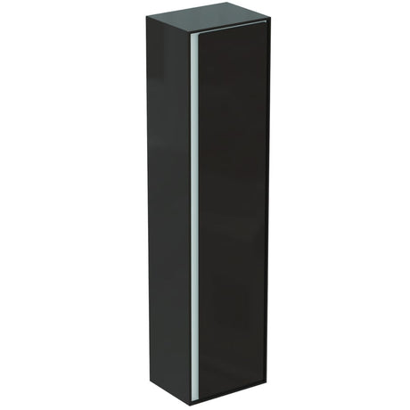 Ideal Standard Connect Air Wall Hung Tall Column Unit 1 Door 400mm Wide - Matt Dark Brown / Matt White - E0832VY - TAP 'N' SHOWER