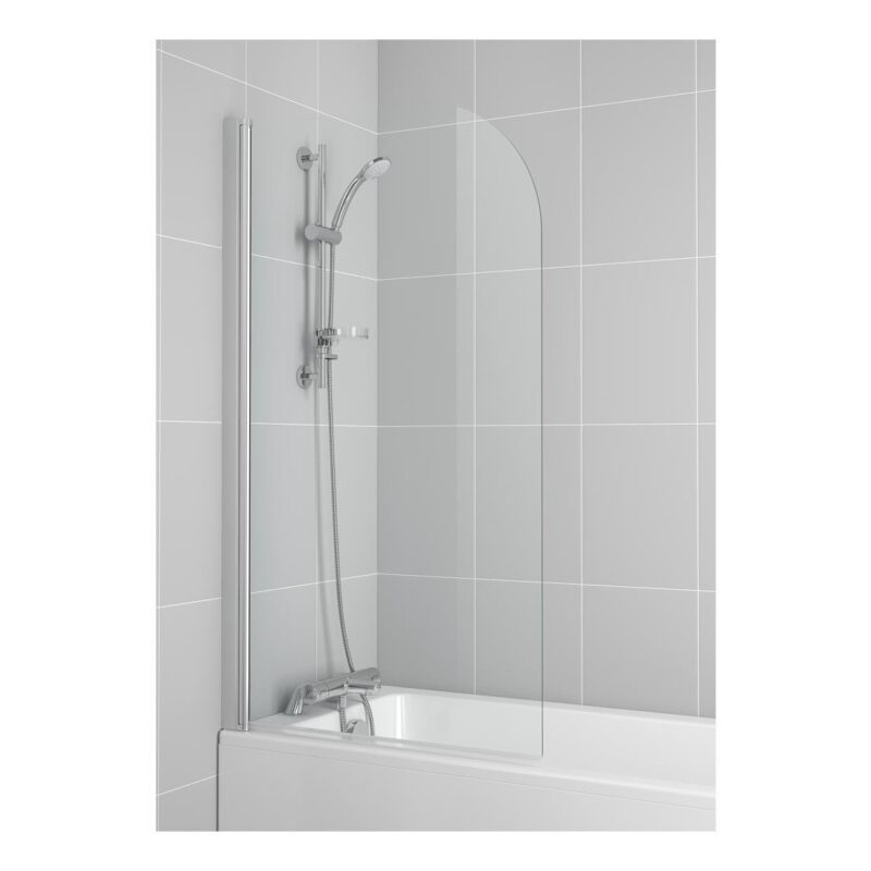 Ideal Standard Connect Radius Bright Silver Bath Screen - T9924EO