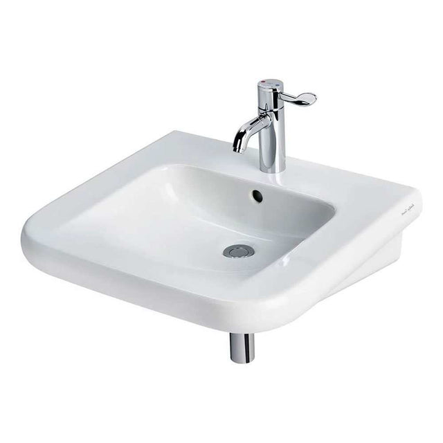 Armitage Shanks 550mm Wide 1 Tap Hole Contour 21 Basin with Overflow -