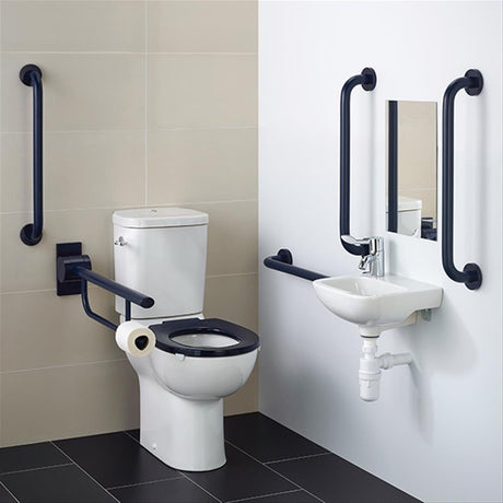 Ideal Standard Contour 21 Plus Close Coupled Blue Right Hand Doc M Pack with Rails - S0684LI