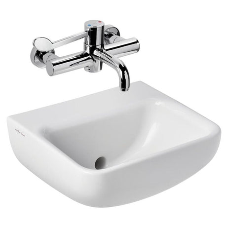 Ideal Standard Contour 21+ Wall Hung Basin 400mm Wide - White - S0679HY - TAP 'N' SHOWER