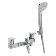 Ideal Standard Edge Cerabase Dual Control Bath Filler - Chrome - BD058AA