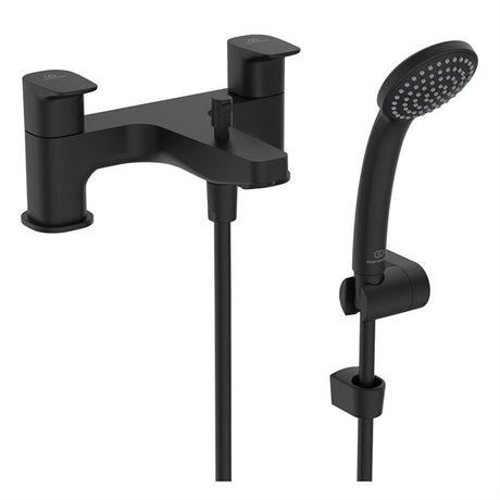 Ideal Standard Edge Ceraplan Dual Control Bath Shower Mixer - Silk Black - BD265XG