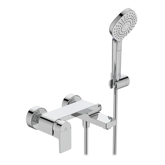 Ideal Standard Edge Single Lever Wall Mounted Bath Shower Mixer - Chrome - A7581AA