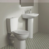 Ideal Standard Eurovit 1 Tap Hole 550mm Basin & Pedestal in a Box - White - E254701 - TAP 'N' SHOWER