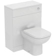 Ideal Standard Eurovit+ 650mm WC Unit w/ 6/4 or 4/2.6 Litre Adjustable Cistern, i.Life A Back to Wall Pan & Seat - Gloss White - E3514WG - TAP 'N' SHOWER