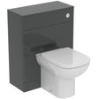 Ideal Standard Eurovit+ 650mm WC Unit Adjustable Cistern, i.Life A Back to Wall Pan & Seat - Mid Grey - E3514TI - TAP 'N' SHOWER