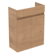 Ideal Standard Eurovit+ 65cm Semi Countertop Basin Unit with 2 Doors - Natural Oak - R0269Y8 - TAP 'N' SHOWER