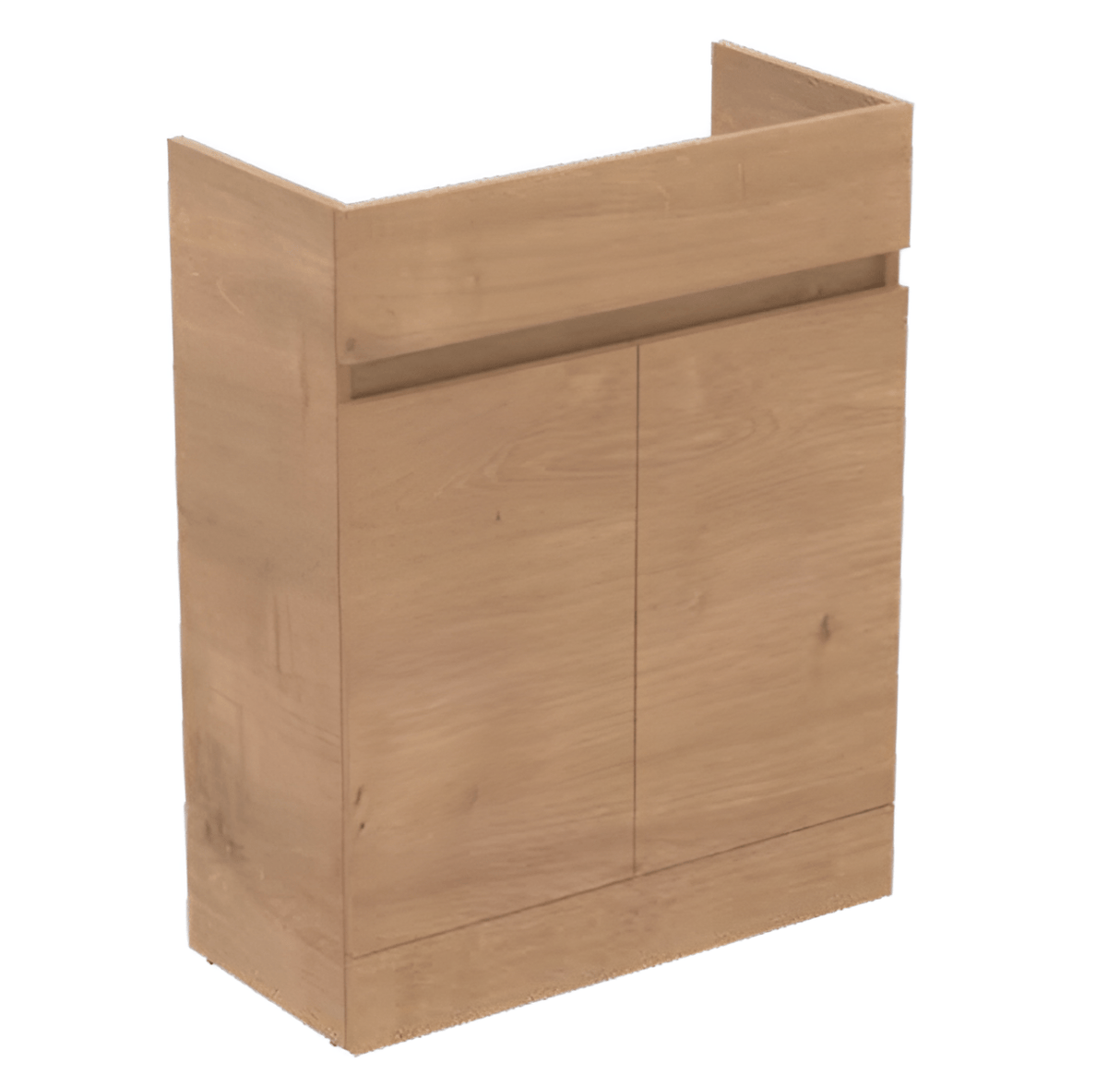 Ideal Standard Eurovit+ 65cm Semi Countertop Basin Unit with 2 Doors - Natural Oak - R0269Y8 - TAP 'N' SHOWER