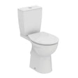 Ideal Standard Eurovit+ Close Coupled Raised Height Toilet Pan With 6/4l Cistern and Soft Close Seat - White - E218401 - TAP 'N' SHOWER