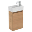 Ideal Standard Eurovit+ Guest Washbasin Unit With 1 Door 35cm - natural oak - R0271Y8 - TAP 'N' SHOWER